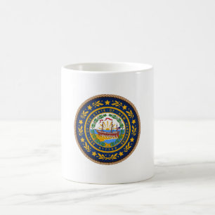 Taza De Café Sello de la bandera de Nuevo Hampshire