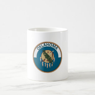 Taza De Café Sello de la bandera del estado de Oklahoma