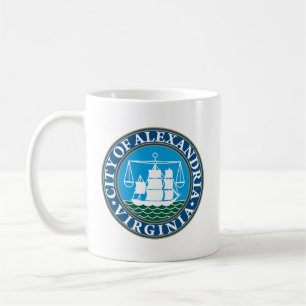 Taza De Café Sello de la ciudad de Alexandria, Virginia