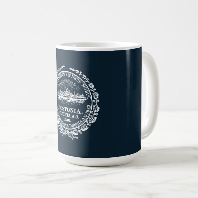 Taza De Café Sello de la ciudad de Boston (Anverso derecho)