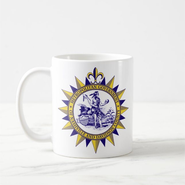 Taza De Café Sello de Nashville, Tennessee (Izquierda)
