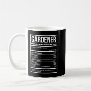 Taza De Café Sello de nutrición divertida de jardinería para mu