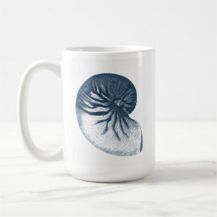 Taza De Café Sello de ojos de tiburón índigo