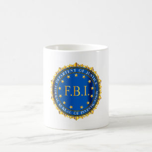 Taza De Café Sello de parodia del FBI