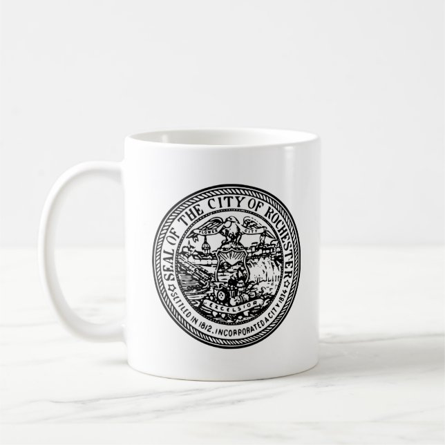 Taza De Café Sello de Rochester, NY (Izquierda)