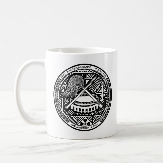 Taza De Café Sello de Samoa Americana (Izquierda)
