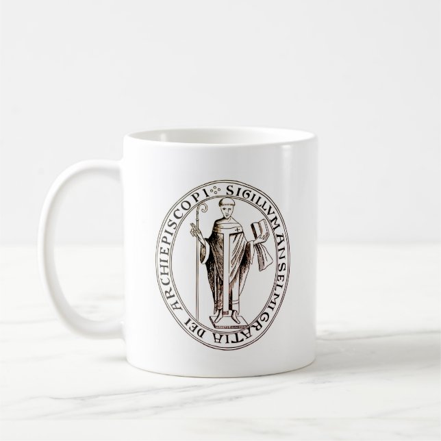 Taza De Café Sello de San Anselmo de Canterbury (Izquierda)