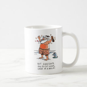 Taza De Café Sello de SantaW seco barquillo de mano izquierda