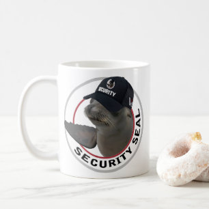 Taza De Café Sello de seguridad certificado Sello Deadpan