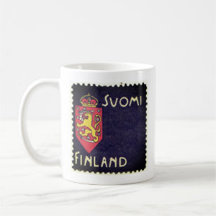 Taza De Café Sello de vinatge - Finlandia