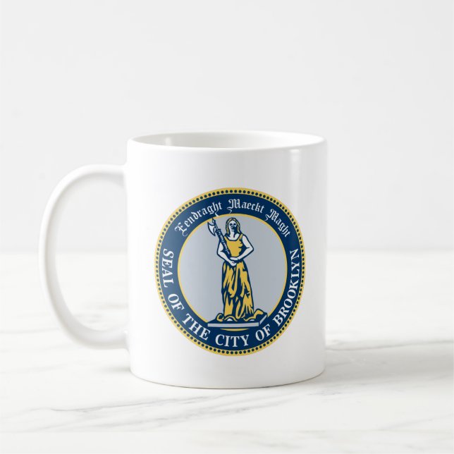Taza De Café Sello del barrio de Brooklyn, Nueva York (Izquierda)