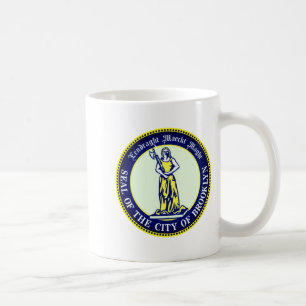 Taza De Café Sello del Borough de Brooklyn Nueva York