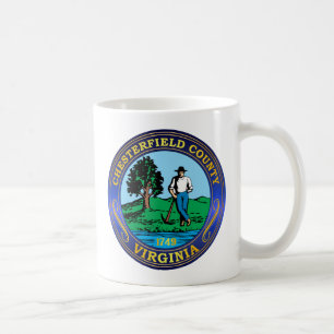 Taza De Café Sello del condado de Chesterfield