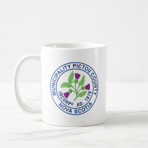 Taza De Café Sello del condado de Pictou - Nueva Escocia