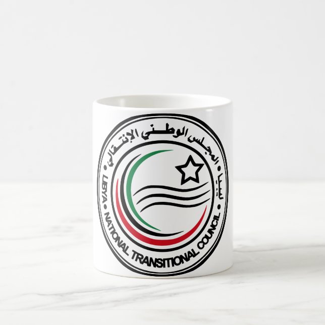 Taza De Café Sello del Consejo Nacional de Transición de Libia (Centro)