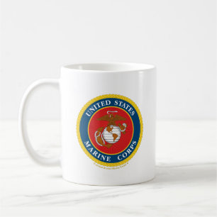 Taza De Café Sello del Cuerpo de Marines - Plano