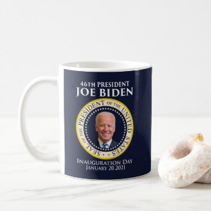 Taza De Café Sello del día de la investidura del presidente Bid