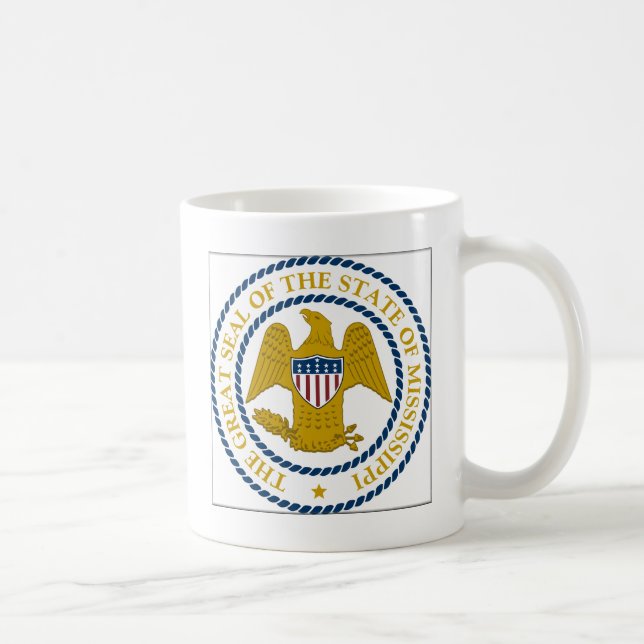 Taza De Café Sello del estado de Mississippi (Derecha)