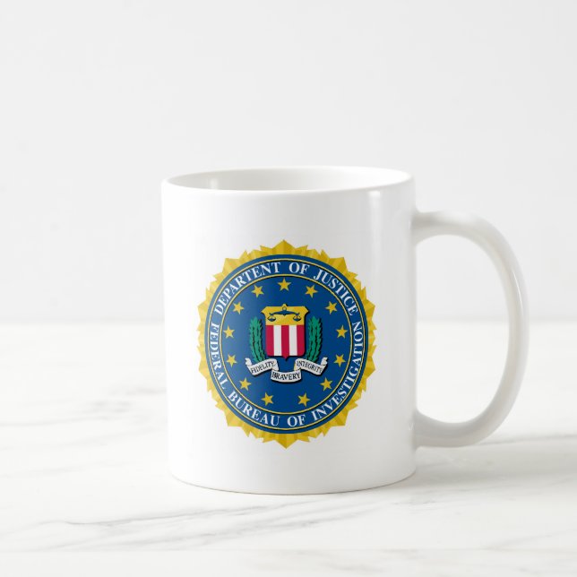 Taza De Café Sello del FBI (Derecha)
