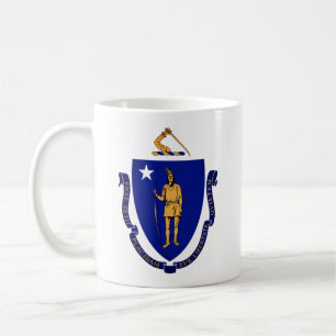 Taza De Café Sello estatal de Massachusetts