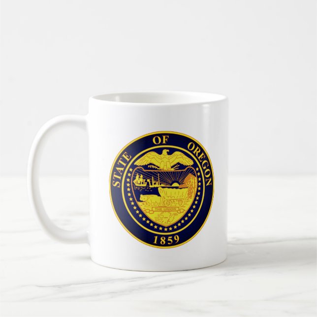 Taza De Café Sello estatal de Oregón (Izquierda)