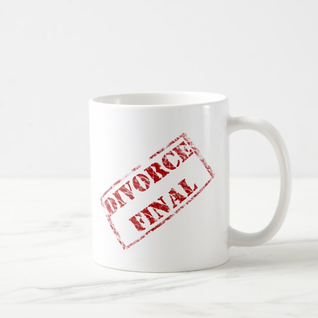 Taza De Café Sello final del divorcio (Derecha)
