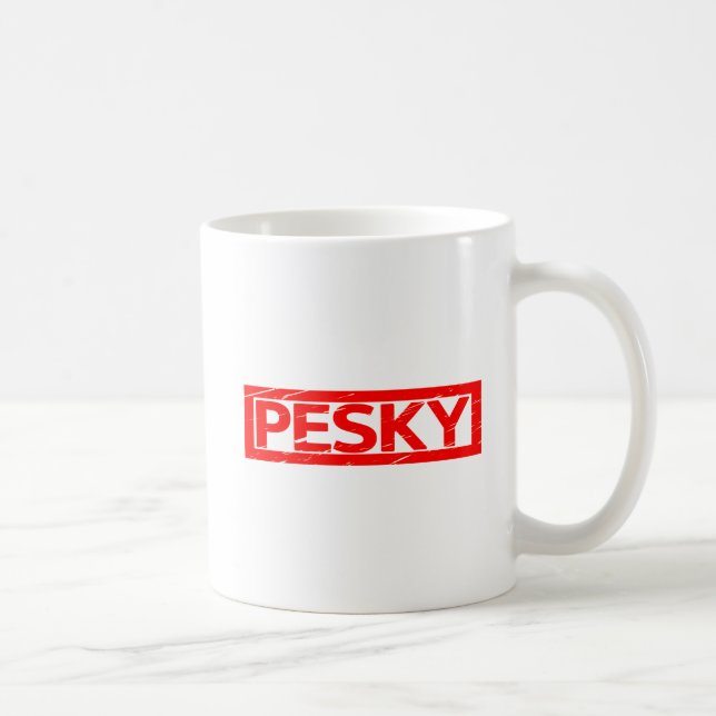 Taza De Café Sello Pesky (Derecha)