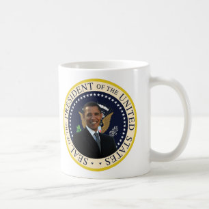 Taza De Café Sello presidencial de Obama - modificado para