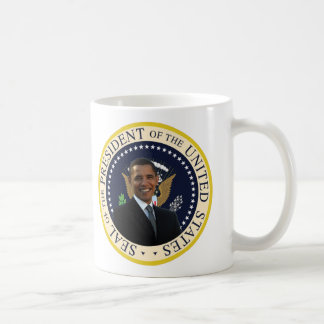 Taza De Café Sello presidencial de Obama - modificado para