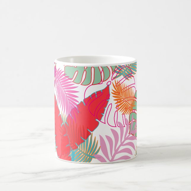 Taza De Café Selva tropical PixDezines/imagen ajustable (Centro)