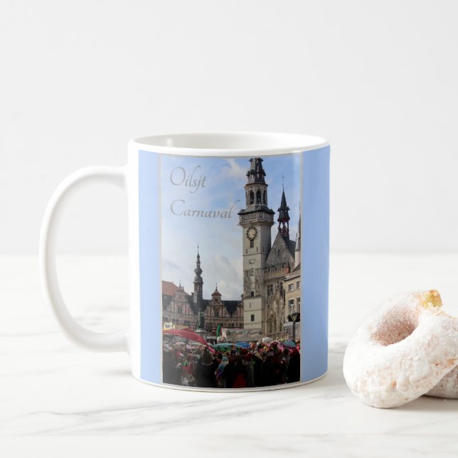 Taza De Café Semana del Carnaval, Aalst, Bélgica (Con donut)