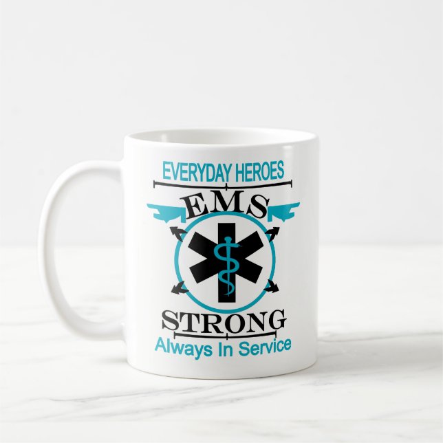 Taza De Café Semana del servicio médico de la emergencia que (Izquierda)