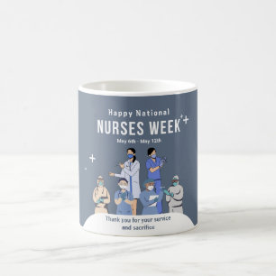Taza De Café Semana Nacional de Enfermeras de personalizable