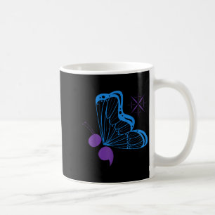 Taza De Café Semicolón 988 Awareno para la prevención del suici