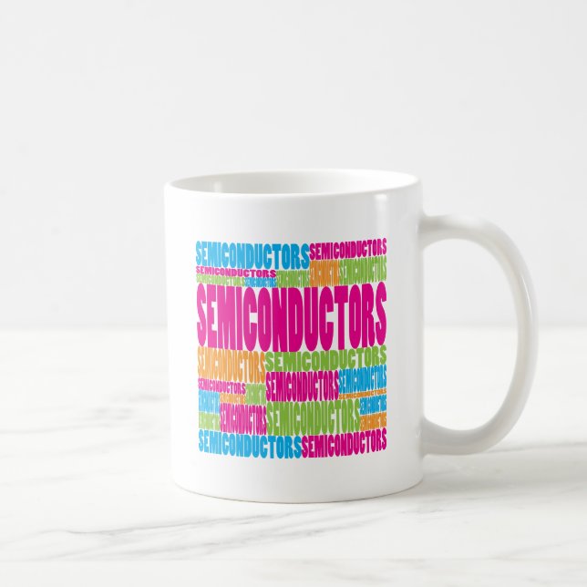 Taza De Café Semiconductores coloridos (Derecha)