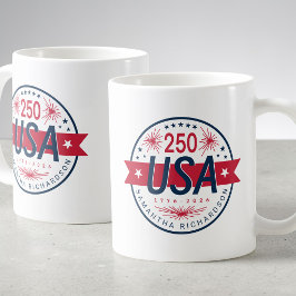 Taza De Café Semicucentenario de EE. UU. 250º Aniversario de Am