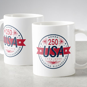 Taza De Café Semicucentenario de EE. UU. 250º Aniversario de Am