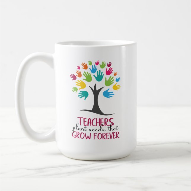 Taza De Café Semillas de plantas docentes que crecen para siemp (Izquierda)