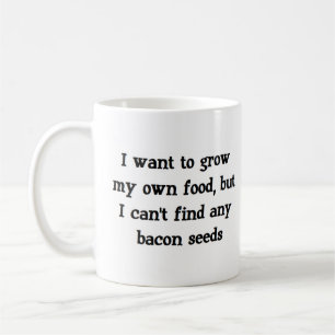 Taza De Café semillas de tocino crecen