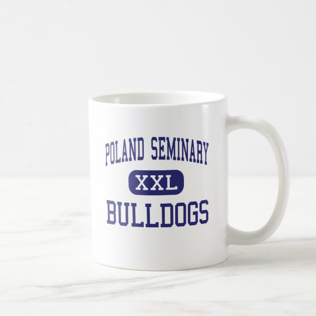 Taza De Café Seminario de Polonia - bulldoges - alto - (Derecha)