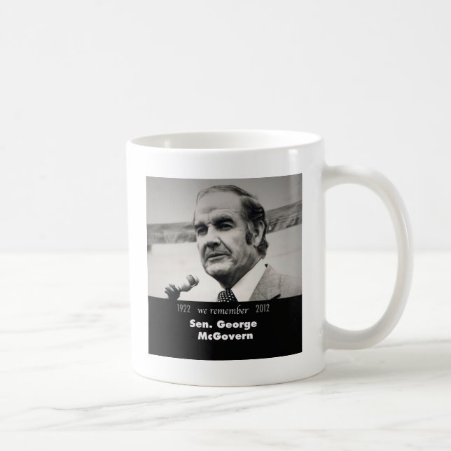 Taza De Café Senador George McGovern 1922-2012 (Derecha)