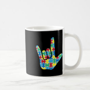 Taza De Café Señal de amor en lengua de señas Concienciación so