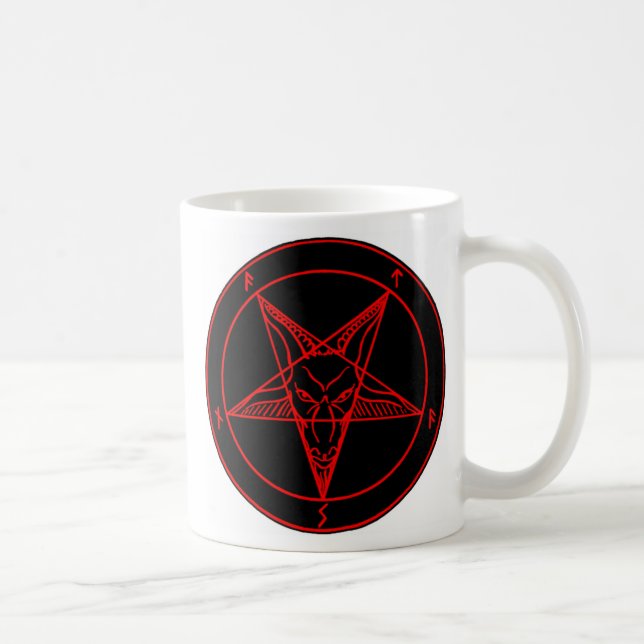 TAZA DE CAFÉ SEÑAL DE BAPHOMET (Derecha)