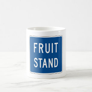 Taza De Café Señal de camino de frutería