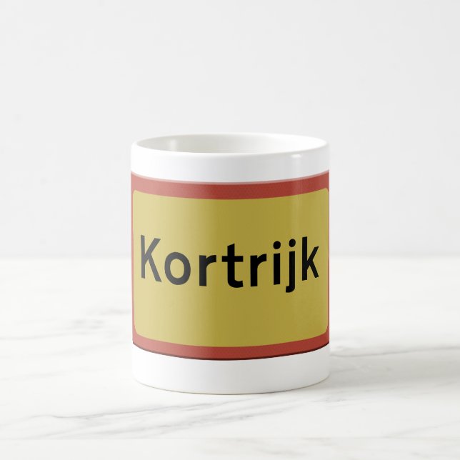 Taza De Café señal de carretera de Kortrijk (Centro)