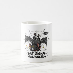 Taza De Café Señal de Murciélago Divertida Mal Funcionamiento H