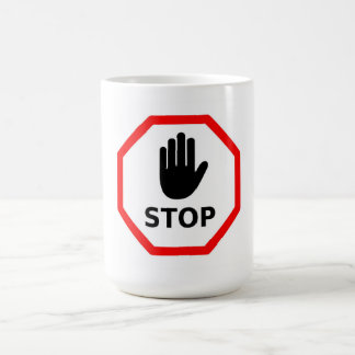 Taza De Café señal de parada