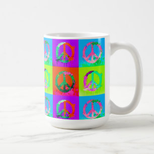 Taza De Café Señal de paz arte de pintura en aerosol grafiti te