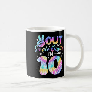 Taza De Café Señal de Paz Dobles Dígitos 10º Cumpleaños Para Ni