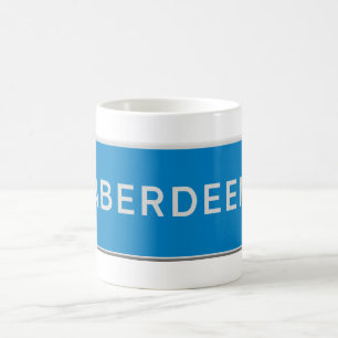 Taza De Café Señal de tráfico Aberdeen